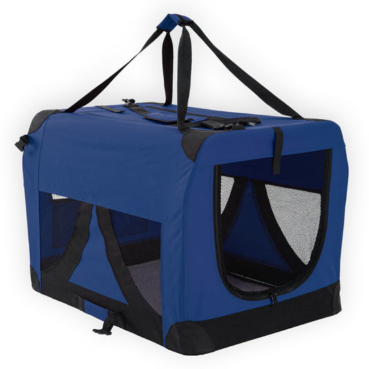 Paw Mate Portable Soft Dog Cage Crate Carrier XXXL - Blue