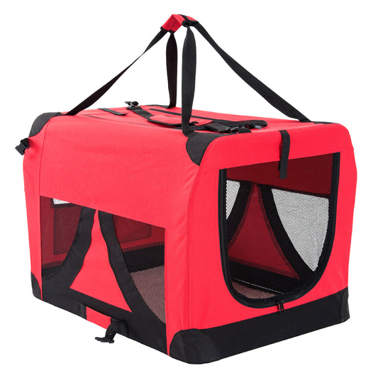 Paw Mate Portable Soft Dog Cage Crate Carrier XXXL - Red