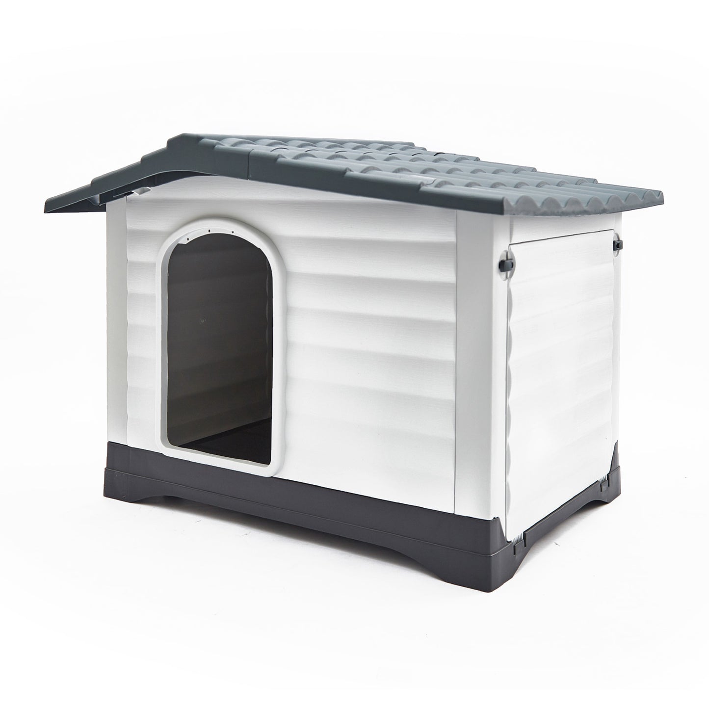 Paw Mate Dog Kennel House Plastic Weatherproof Outdoor Molly XXL - Blue Grey